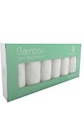 Willow Beans Bamboo Baby Washcloths Natural Color, 6 per Package 10 x 10