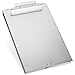 Blue Summit Supplies Aluminum Storage Clipboard, 1 Compartment, Large Heavy Duty Clip for Letter Paper, Great for Office, Jobsite or Classroom