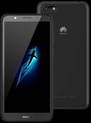 Huawei Y5 2018 DRA-L23 DUAL SIM FullView Display 5.45" 4G LTE Quad Core 16GB 8MP Smartphone Factory Unlocked Android GO (International Version- No Warranty) (Black)