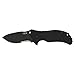 Zero Tolerance 0350ST Pocket Knife; 3.25” S30V Stainless Steel Blade, Partial Serration, Tungsten DLC Coating, Textured G-10 Handle, Black, Quad-Mount Pocketlip, SpeedSafe Open, Liner Lock; 6.2 OZ,Black/Black