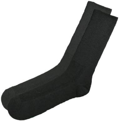 Adult Low Compression Polyester Dress/Sport Diabetic Sock (10-13) Blk