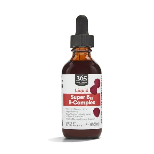 365 by Whole Foods Market, Super B-12 B-Complex Liquid Supplement, Raspberry Na…