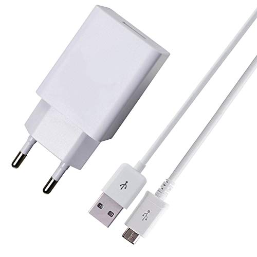 Caricabatterie con Cavo Micro USB per Samsung Galaxy J7/J5/A10/A3 2016/J8/S4/J3/A6/A7/A9/Note 3,BlackView A55/A60/A70…