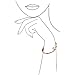 Guanjie Titanium Steel Bracelet Ladies Fashion Classic Lovely Bracelet Ladies Gift Bracelet (Silver Bracelet)