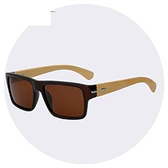 Polarized Sunglasses Men Vintage Bamboo Glasses Fashion