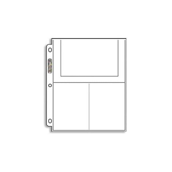 Ultra-Pro 3-Pocket Pages (4X6) - 100 Pages per box (Quantity of 1) [Misc.]