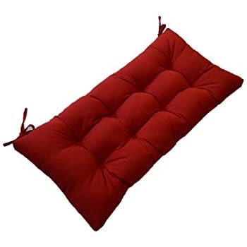 Amazon.com: Resort Spa Home Decor Solid Red Tufted Cushion ...