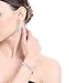 Hanpabum Bridal Wedding Jewelry Set for Women Bracelets and Dangle Teardrop Earrings Set for Women Jewelry Made with Clear Crystals (Earings and Bracelets)