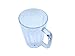 Plastic Beer Glasses Clear Drink Party Cups Picnic Drinking Mug Tankards, Great as a Beer Gift, Pack of 2