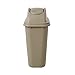 Rubbermaid Commercial Untouchable Top and Large Soft Trash Can Combo Pack, 10.31 Gallon, Beige