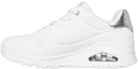 Uno Golden Air Scarpe da Ginnastica da Donna, White Durabuck/Silver Trim, 38 EU