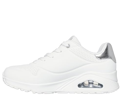 Uno Golden Air Zapatillas para Mujer, White Durabuck/Silver Trim, 38 EU