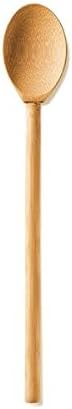 THREE Strong AND Sturdy BAMBOO SPOONS with "Easy Grip and Hold" handle-3 piece set. Perfect Baking and Mixing bamboo utensils.