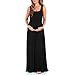 Mother Bee Maternity Sleeveless Maxi Dress with Pockets