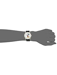 Disney "Mickey Mouse cuarzo reloj automático de metal de la mujer, color: negro (Modelo: w002755)