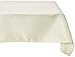 LinenTablecloth 60 x 102-Inch Rectangular Polyester Tablecloth Ivory