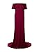 JustVH Maternity Fitted Elegant Gown Short Sleeve Off Shoulder Ruffles Slim Fit Maxi Photography Dress