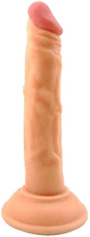VAKALEN Classical Realistic D-ild-o, 7.7 Inches Length/1.37 Inches Diameter D-ild-os with Suction Cup Made of Safe and Health TPE Materail, Private Packaging