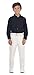 Gioberti Boys Long Sleeve Solid Dress Shirt, Black, 5