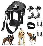 TANSUO Pet Dog Fetch Harness Adjustable Chest Strap Belt Mount For Camera Gopro Hero 5 4 3+ 3 2 SJ4000 SJ5000 SJ6000 SJ7000 XiaoYi HONGDAK Sports Camera Accessories Bundle