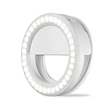 Selfie Ring Light for Camera 36 LED Light for iPhone iPad Tablet Laptop Camera Sumsung Galaxy Photography Phones, Rechargable Battery,White