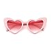 Heart Sunglasse Vintage Retro Cat Eye Oversized Sunglasses