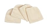 American Baby Company Terry Washcloths made with Organic Cotton, Ecru, 4 Count