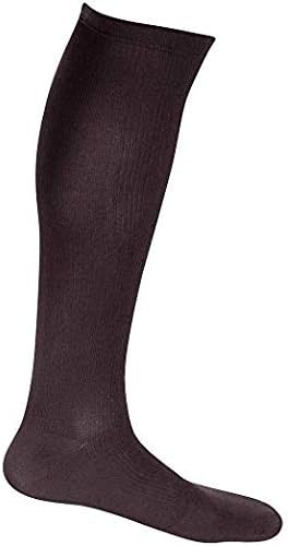 EvoNation Men's USA Made Graduated Compression Socks 15-20 mmHg Moderate Pressure Medical Quality Knee High Orthopedic Support Stockings Hose - Best Comfort Fit, Circulation, Travel (XXL, Brown)
