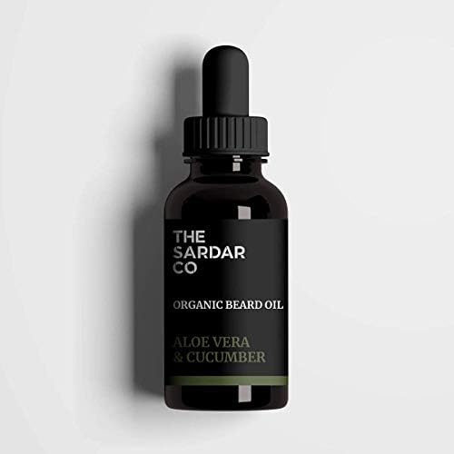 PREMIUM BEARD OIL | Aloe Vera & Cucumber | 30ml | Best Oil for Beard Growth, Conditioning & Softening