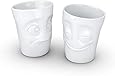 Fiftyeight Set van 4 mokken met hengsels, griezelig, gedood, wit, ca