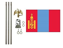 Mongolia 3x5 ft Outdoor Flag and Flag Pole