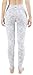 Queenie Ke Women Power Flex Yoga Pants Workout Running Leggings Size S Color White Grey Space Dye Long
