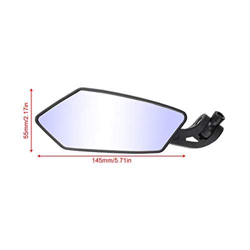 Motorcycle Rear View Mirror, Universal Side Mirrors for Motorcycle 2pcs 10mm