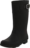 Kamik unisex-child Raindrops Rain Boot Black, 5 M US Big Kid