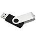 KEXIN 50 Pack 1GB Bulk USB Flash Drive Bulk Pack Memory Stick USB Drive Swivel Design USB 2.0 Black