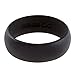 Honor Eternity Ring Men Silicone Ring Premium Grade Wedding-Bands for Active Men, Athletes, Comfortable Fit Jet Black (Jet Black, 13)