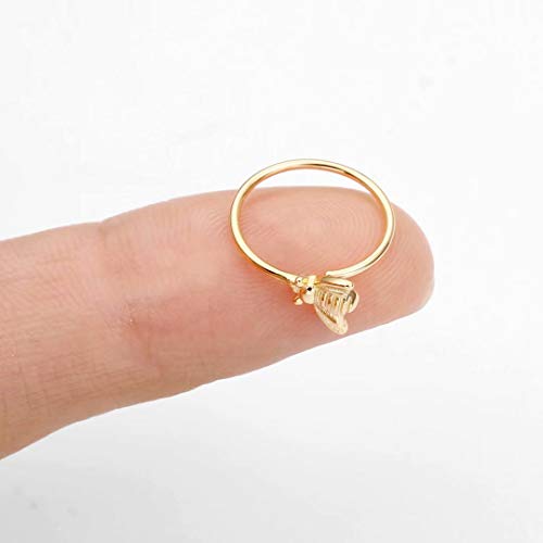 Memorjew Bee Belly Button Ring for Women, 925 Sterling Silver 20g Small