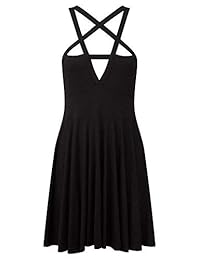 Vestido gótico vintage con correa para el hombro