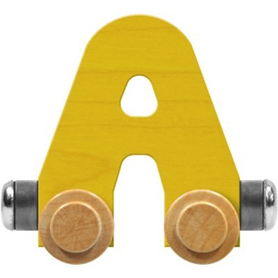 NameTrain Bright Letter Car A - Made in USA (Yellow)