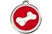 Engraved Stainless Steel with Enamel Pet I.D. Tag - Medium Dog
