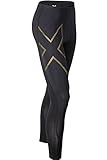 2XU Men's Elite MCS Compression Tights, Black/Gold, Small