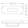 MARINE-BOAT-LED-BLUE-OBLONG-STAINLESS-STEEL-COURTESY-LIGHT-AWESOME-ACCENT
