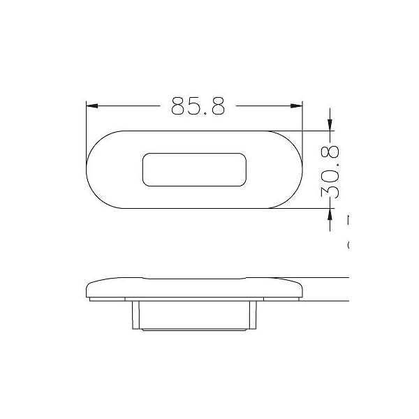 MARINE-BOAT-LED-BLUE-OBLONG-STAINLESS-STEEL-COURTESY-LIGHT-AWESOME-ACCENT