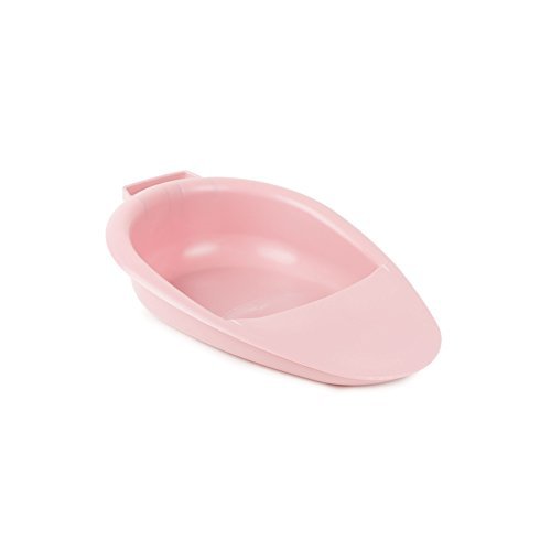 Large Bedpan, Fracture, 2.5L, 350lb Cap, Dusty Rose