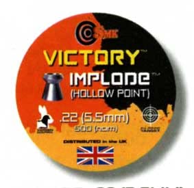 Bucks Airguns - Victory Implode Hollow Point 22-5.5mm Tin of 500.