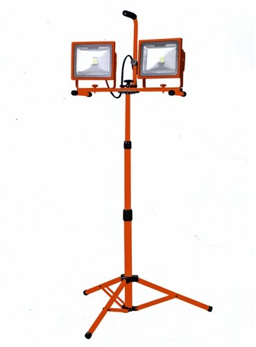 Dual LED Work Light on Telescoping Detachable Tripod 6600 Lumens