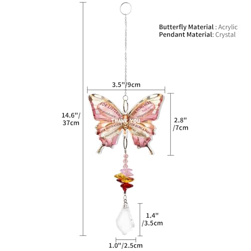 TheGiffter Teacher Gifts for Women, Acrylic Hanging Decoration Thank You Teacher Gifts, Appreciation Gift for Teacher Mentor, Perfect for Teachers Day, Christmas, Birthday,End of The Year