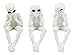 Ebros Glow in The Dark See Hear Speak No Evil Alien Shelf Sitters Set of 3 Extra Terrestrial Creatures Alien Figurines