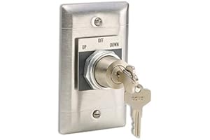 Draper 3-Position Key Control Switch KS-3 (Silver, Key, Manual)