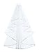 SAMKY Elegant 1T 1 Tier Ribbon Cascade Waterfall Veil - White Elbow Length 28